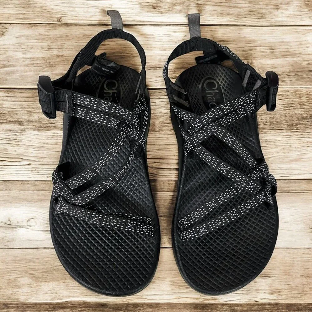 Chaco Kids Adjustable Strappy Athletic‎ Sandals Black Size 2